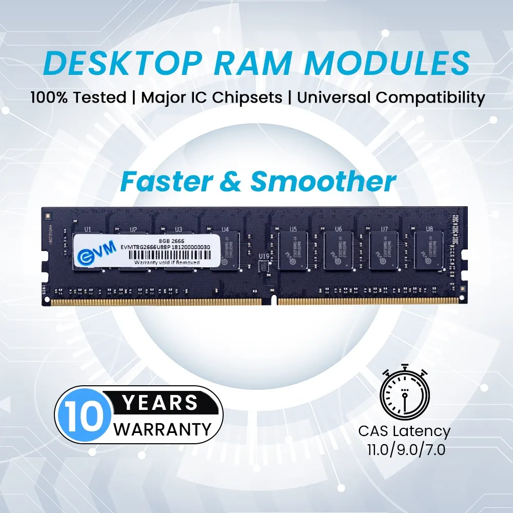 EVM Desktop Ram 8GB DDR4 2666Mhz view 3
